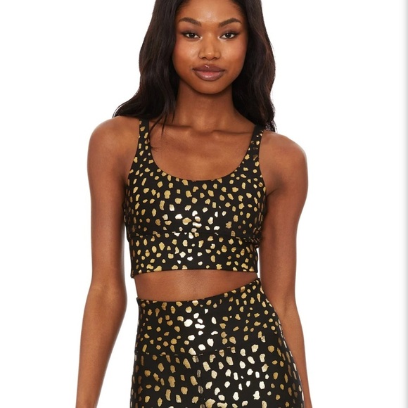 BEACHRIOT LEAH TOP GOLD SPOT size small